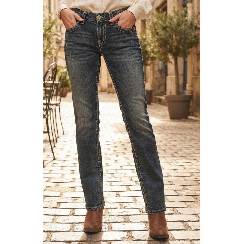 Vintage Stitch's Authentic Tailored Denim Jeans Womens 27 Bootcut Cotton Y2K NWT